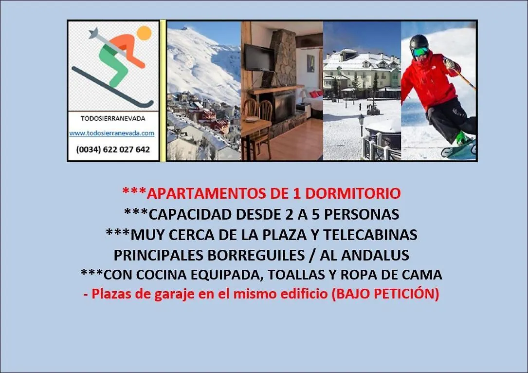 TODOSIERRANEVADA ZONA BAJA - EDIFICIO ALHAMBRA - Junto a los Telecabinas Sierra Nevada 0*,  España